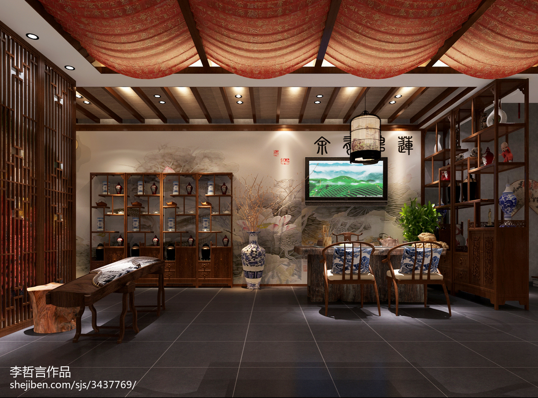 茶樓設(shè)計(jì)效果圖庫 &ndash; 設(shè)計(jì)本裝修效果圖